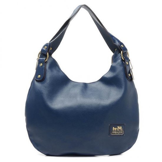 Coach City Logo Large Navy Hobo BWE - Click Image to Close